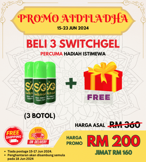 (Terhad) Promosi Aidiladha - 3 Botol + Freegift