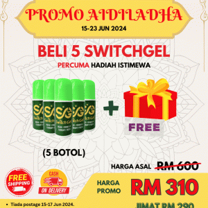 (Terhad) Promosi Aidilfitri - 5 Botol + Freegift