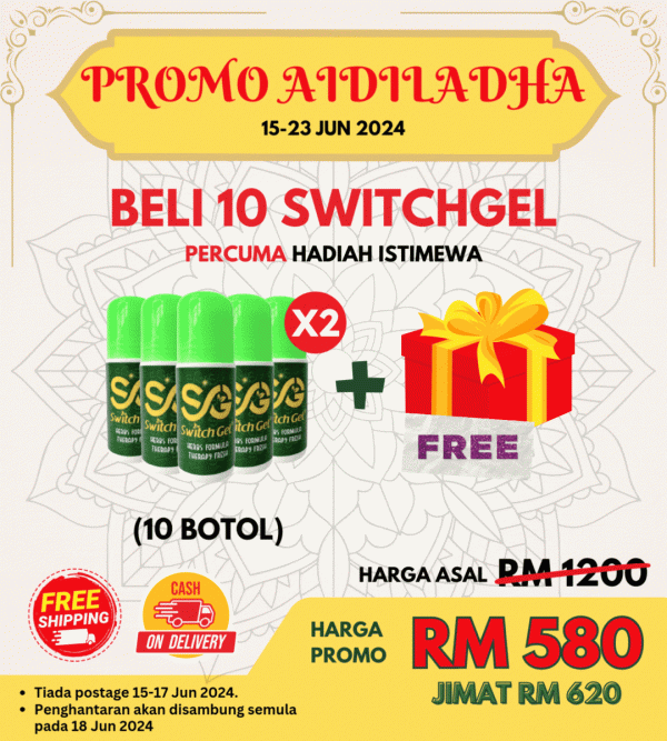 (Terhad) Promosi Aidilfitri - 10 Botol + Freegift